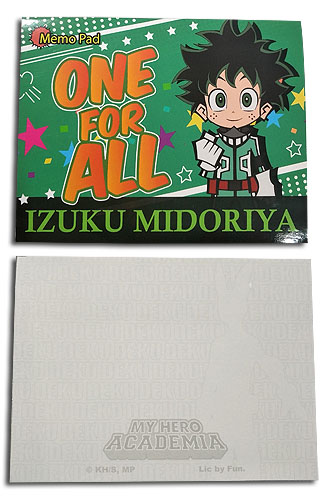 My Hero Academia - Deku Memo Pad, an officially licensed product in our My Hero Academia Stationery department.