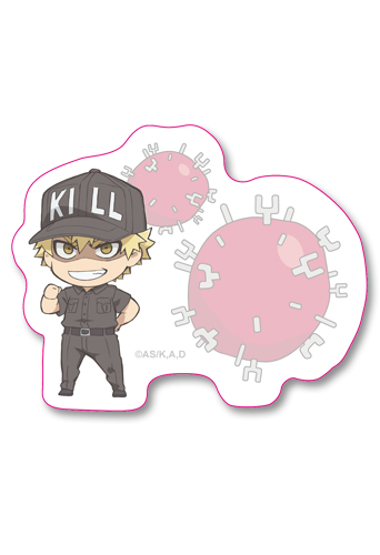 Cells At Work! - Sd Killer T-Cell Die-Cut Memo Pad, an officially licensed product in our Cells At Work! Stationery department.