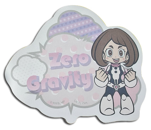 My Hero Academia - Sd Uravity Die-Cut Memo Pad, an officially licensed product in our My Hero Academia Stationery department.