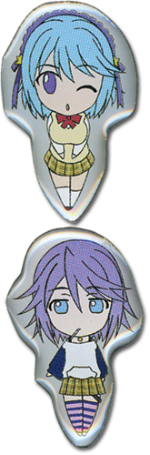 Rosario Vampire Kurumu And Mizore Pinset, an officially licensed product in our Rosario Vampire Pins & Badges department.