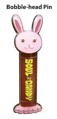 Bleach Soul Candy Chappy Pin, an officially licensed Bleach product at B.A. Toys.