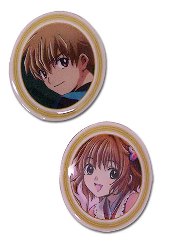 Tsubasa Movie Syaoran & Sakura Pin Set, an officially licensed product in our Tsubasa Pins & Badges department.