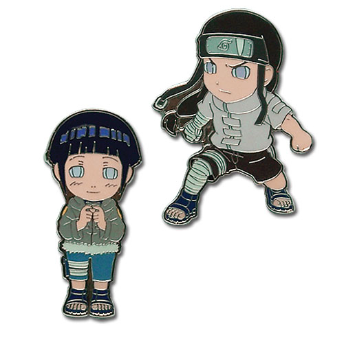 Naruto Hinata & Negi Pin Set, an officially licensed product in our Naruto Pins & Badges department.