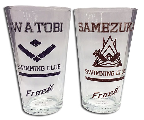 Free! - Set 4 Waterglass, an officially licensed product in our Free! Mugs & Tumblers department.