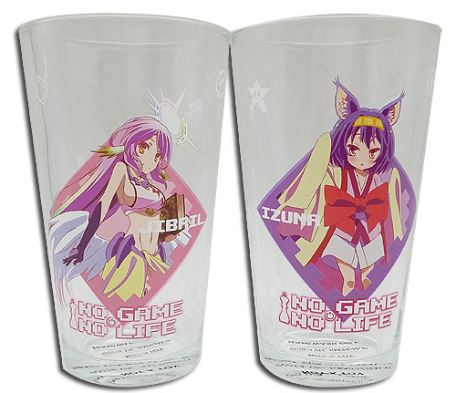 No Game No Life - Set 3 Waterglass, an officially licensed product in our No Game No Life Mugs & Tumblers department.