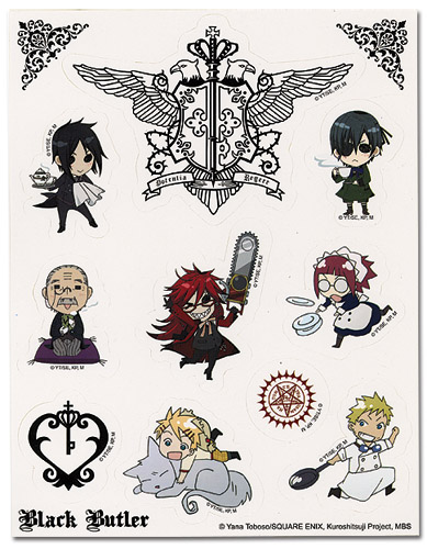 Black Butler Sticker Sheet, an officially licensed product in our Everything Else Stickers department.