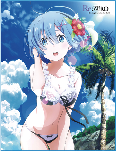 Re:Zero - Rem Swimsuit Throw Blanket, an officially licensed product in our Re-Zero Blankets & Linen department.