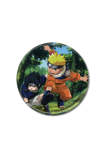 Naruto And Sasuke Button, an officially licensed product in our Naruto Buttons department.
