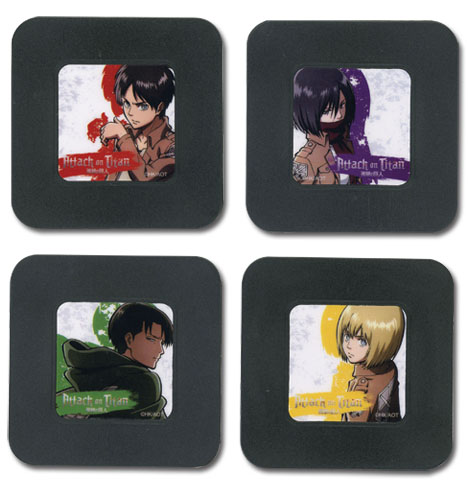 Attack On Titan - Set 2 Coaster, an officially licensed Attack On Titan product at B.A. Toys.