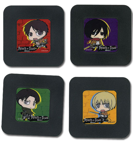 Attack On Titan - Set 3 Coaster, an officially licensed Attack On Titan product at B.A. Toys.