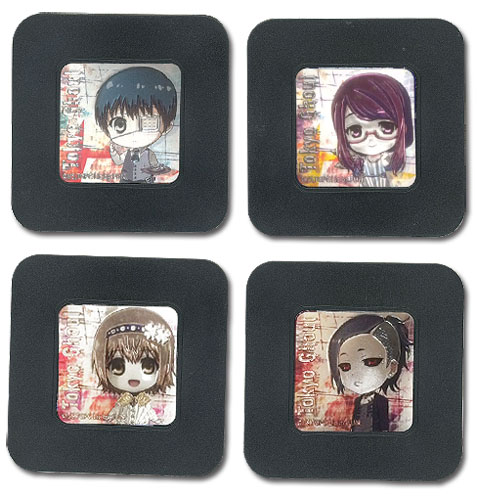Tokyo Ghoul - Set 1 Coaster, an officially licensed product in our Tokyo Ghoul Coasters department.