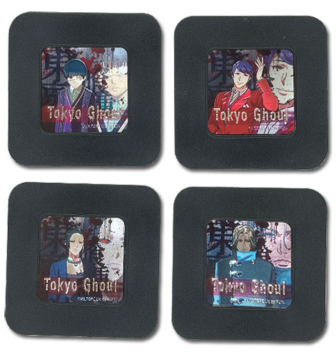 Tokyo Ghoul - Set 3 Coaster, an officially licensed product in our Tokyo Ghoul Coasters department.