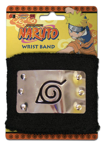 Naruto Leaf Village Metal Sign Wristband, an officially licensed product in our Naruto Wristbands department.