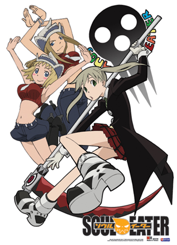 Soul Eater Girls Fabric Poster, an officially licensed product in our Soul Eater Posters department.