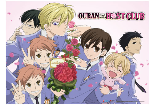 Ouran High School Host Club - Flower Fabric Poster, an officially licensed product in our Ouran High School Host Club Posters department.