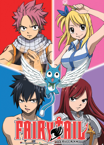 Fairy Tail Group Fabric Poster, an officially licensed product in our Fairy Tail Posters department.