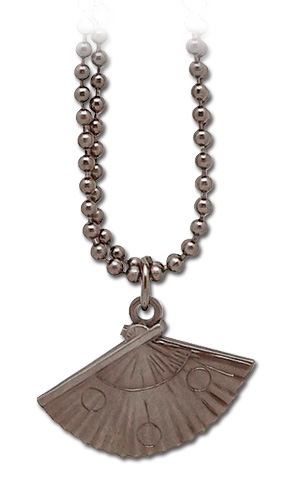 Naruto Shippuden Teman's Fan Necklace, an officially licensed product in our Naruto Shippuden Jewelry department.