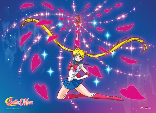 Sailor Moon - Moon Spiral Heart Attack Fabric Poster, an officially licensed product in our Sailor Moon Posters department.