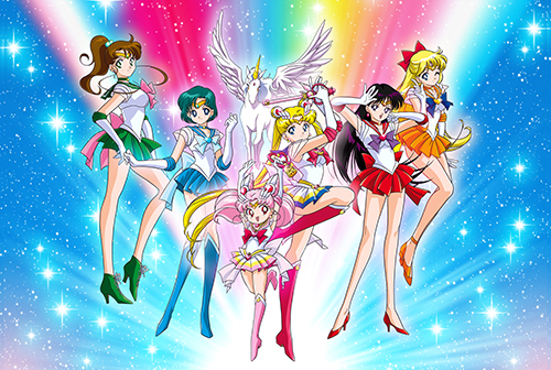 Sailor Moon - Group Paper Poster, an officially licensed product in our Sailor Moon Posters department.