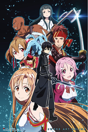 Sword Art Online - Group Paper Poster, an officially licensed product in our Sword Art Online Posters department.