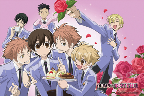 Ouran High School Host Club - Flower Group Paper Poster, an officially licensed product in our Ouran High School Host Club Posters department.