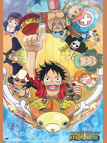 One Piece - Thousand Sunny Group Paper Poster, an officially licensed product in our One Piece Posters department.