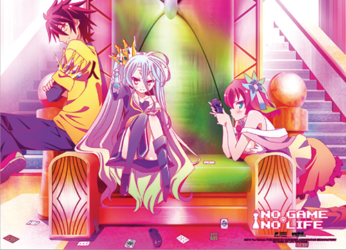 No Game No Life - The Throne Fabric Poster, an officially licensed product in our No Game No Life Posters department.