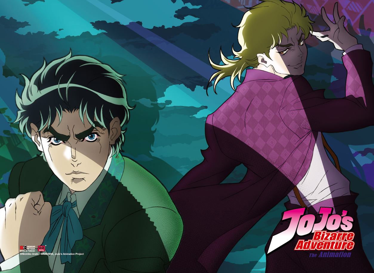 Jojo - Key Art 3 Fabric Poster, an officially licensed product in our Jojo'S Bizarre Adventure Posters department.