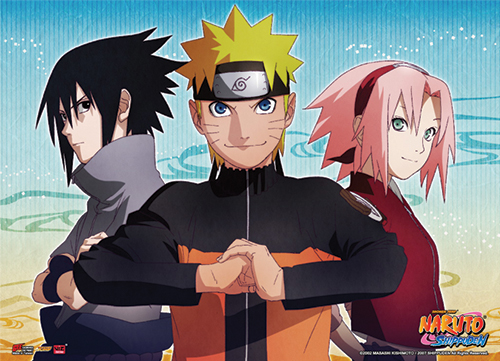 Naruto Shippuden - Naruto, Sasuke & Sakura Key Art Fabric Poster, an officially licensed product in our Naruto Shippuden Posters department.