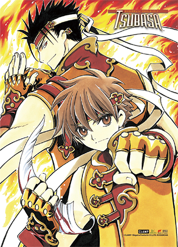 Tsubasa Reservoir Chronicles - Shyoran & Kurogane Fabric Poster, an officially licensed product in our Tsubasa Posters department.