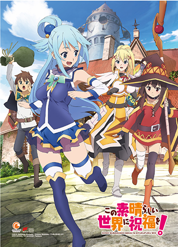 Konosuba - Key Art Fabric Poster, an officially licensed product in our Konosuba Posters department.
