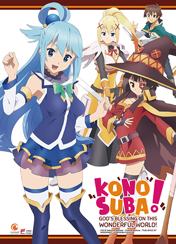 Konosuba - Key Art 2 Fabric Poster, an officially licensed product in our Konosuba Posters department.