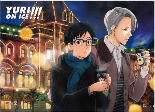 Yuri On Ice!!! - Yuri & Victor 3 Fabric Poster, an officially licensed product in our Yuri!!! On Ice Posters department.