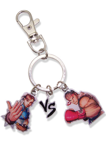Super Street Fighter Iv Chun-Li Vs Ryu Keychain, an officially licensed product in our Super Street Fighter Key Chains department.