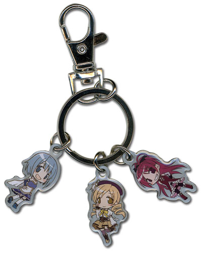 Madoka Magica Sayaka, Mami, And Kyoko Metal Keychain, an officially licensed product in our Madoka Magica Key Chains department.