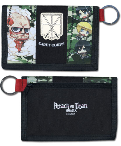 Attack On Titan - Group Sd Camo Wallet, an officially licensed product in our Attack On Titan Wallet & Coin Purse department.