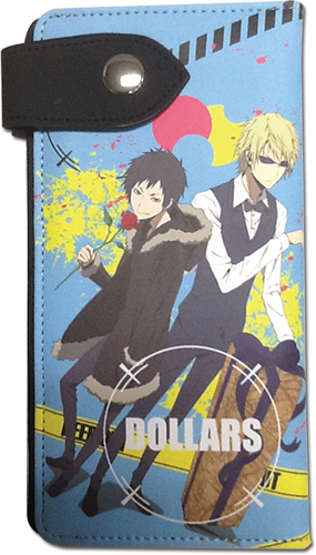 Durarara!!X2 - Izaya & Shizuo Brown Wallet, an officially licensed product in our Durarara!! Wallet & Coin Purse department.