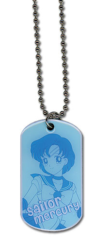 Sailormoon Sailor Mercury Dogtag Necklace, an officially licensed product in our Sailor Moon Jewelry department.