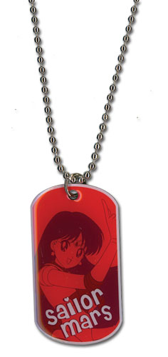 Sailormoon Sailor Mars Dog Tag Necklace, an officially licensed product in our Sailor Moon Jewelry department.