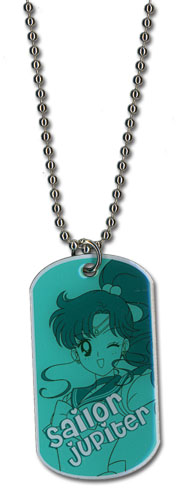 Sailormoon Sailor Jupiter Dog Tag Necklace, an officially licensed product in our Sailor Moon Jewelry department.
