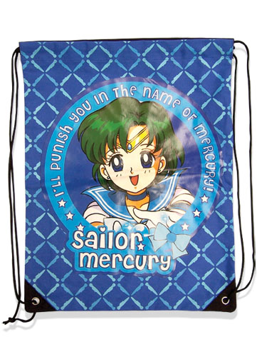 Sailormoon Sailor Mercury Drawstring Bag, an officially licensed product in our Sailor Moon Bags department.