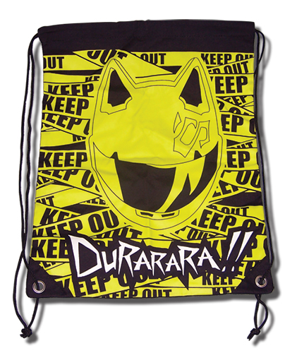 Durarara!! Celty Keep Out Drawstring Bag, an officially licensed product in our Durarara!! Bags department.