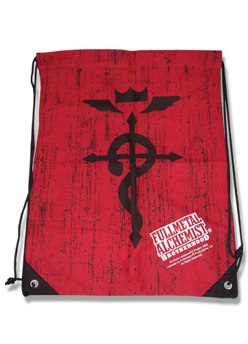 Fullmetal Alchemist Brotherhood Symbols Drawstring Bag, an officially licensed product in our Fullmetal Alchemist Bags department.