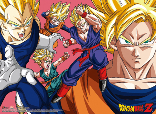 Dragon Ball Z - Saiyan Group Special Edition Wall Scroll, an officially licensed product in our Dragon Ball Z Wall Scroll Posters department.