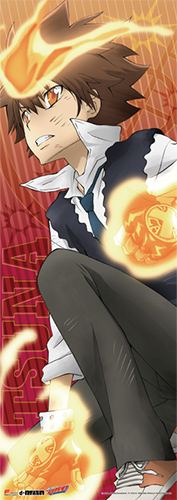 Reborn - Tsuna Human Size Wall Scroll, an officially licensed product in our Reborn! Wall Scroll Posters department.