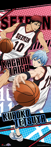 Kuroko's Basketball - Kuroko & Kagami Human Size Special Edition Wall Scroll, an officially licensed product in our Kuroko'S Basketball Wall Scroll Posters department.