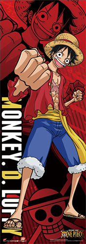 One Piece - Luffy New World Human Size Wall Scroll, an officially licensed product in our One Piece Wall Scroll Posters department.