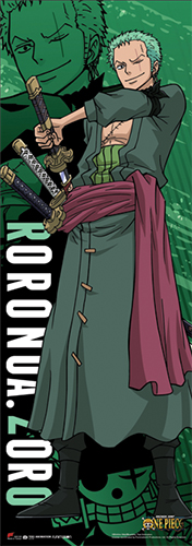 One Piece - Zoro New World Human Size Wall Scroll, an officially licensed product in our One Piece Wall Scroll Posters department.