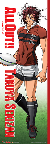 All Out!!! - Sekizan Human Size Wall Scroll, an officially licensed product in our All Out!!! Wall Scroll Posters department.