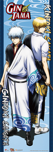 Gintama S3 - Gintoki & Kintoki Human Size Wall Scroll, an officially licensed product in our Gintama Wall Scroll Posters department.